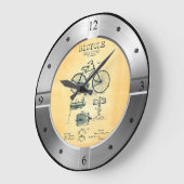 Fahrradpatent 44258 ~ P. W. Tillinghas ~ Große Wanduhr (Winkel)