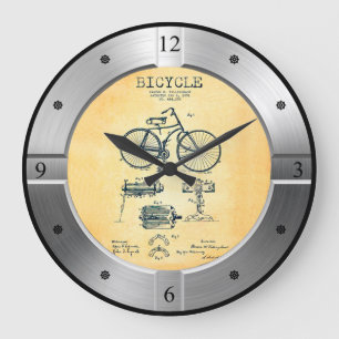 Fahrradpatent 44258 ~ P. W. Tillinghas ~ Große Wanduhr