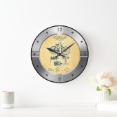 Fahrradpatent 44258 ~ P. W. Tillinghas ~ Große Wanduhr (Zuhause)