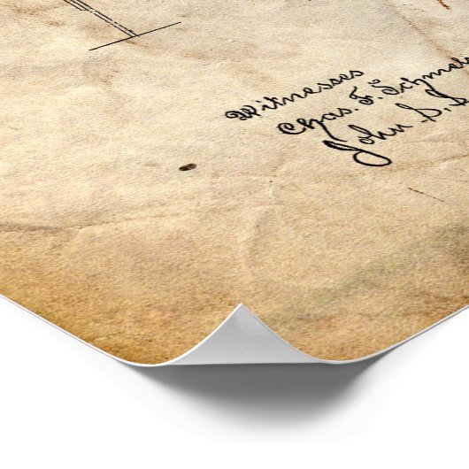 Fahrradpatent Poster (Ecke)