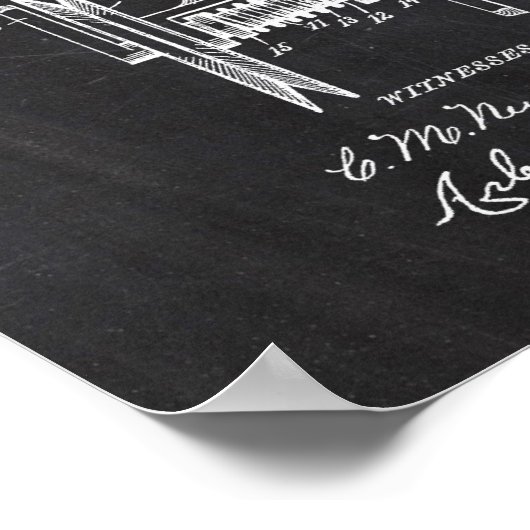 Fahrradpatent Poster (Ecke)