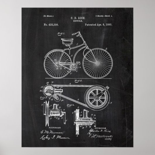 Fahrradpatent Poster (Vorne)