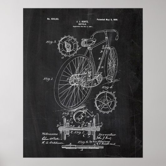 Fahrradpatent Poster (Vorne)