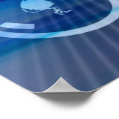 Fahrradplakat mit Zitat für Ausdauer Poster (Ecke)