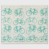 Fahrradplan-Entwurfs-Packpapier Geschenkpapier (Flach)