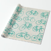 Fahrradplan-Entwurfs-Packpapier Geschenkpapier (Ungerollt)
