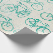 Fahrradplan-Entwurfs-Packpapier Geschenkpapier (Ecke)