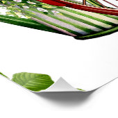 Fahrradplaner Zentralstelle Außenblumen Garten Poster (Ecke)