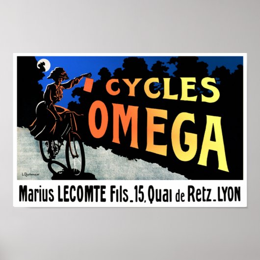 Fahrradposter: Cycles Omega Poster (Vorne)