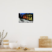 Fahrradposter: Cycles Omega Poster (Küche)
