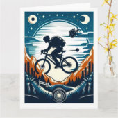 Fahrradposter Karte (Gelbe Blume)