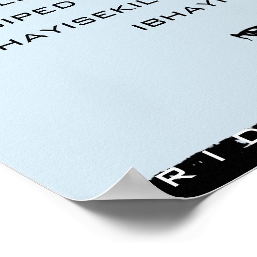 Fahrradposter Poster (Ecke)