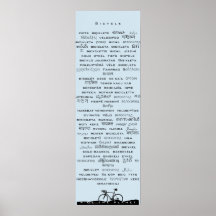 Fahrradposter