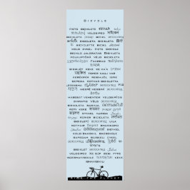 Fahrradposter Poster