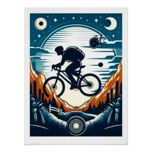 Fahrradposter Postkarte Poster
