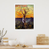 Fahrradposter/Print: Vintages französisches Poster (Küche)
