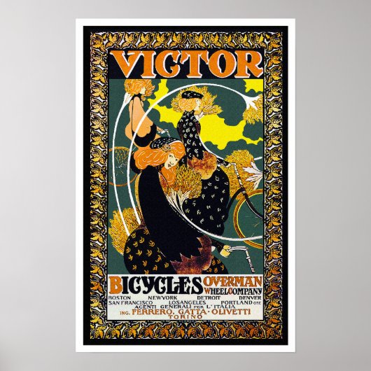 Fahrradposter: Victor Bicycles - William Bradley Poster (Vorne)