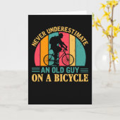 Fahrradquote Retro Sunset Karte (Gelbe Blume)