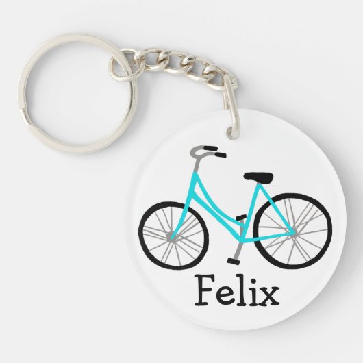 Fahrradrad-Fahrrad-Fahrrad-KUNSTSTOFF Schlüsselanhänger (Vorderseite)
