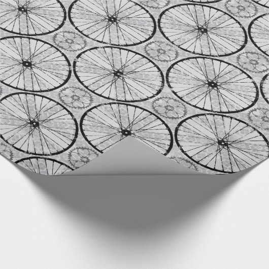 Fahrradrad Geschenkpapier (Ecke)