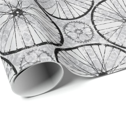 Fahrradrad Geschenkpapier (Rolleneckpunkt)