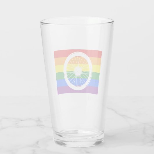 Fahrradrad Glas (Rückseite)