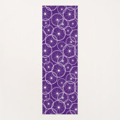 Fahrradrad-Muster auf Lila Radrädern Yogamatte (Vorderseite)