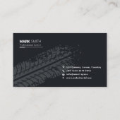 Fahrradrad Print Black Simple Black Pattern Visitenkarte (Rückseite)