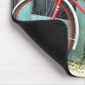 Fahrradrad Radfahren Altes Schild Mousepad (Ecke)