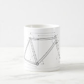 Fahrradrahmen-Geometrie-Diagramm Kaffeetasse (Mittel)