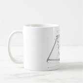 Fahrradrahmen-Geometrie-Diagramm  Kaffeetasse (Links)