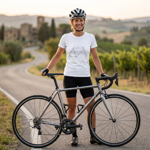 Fahrradrahmen-Geometrie-Diagramm T-Shirt