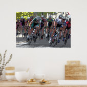 Fahrradrennen 36 x 24 Poster (Küche)