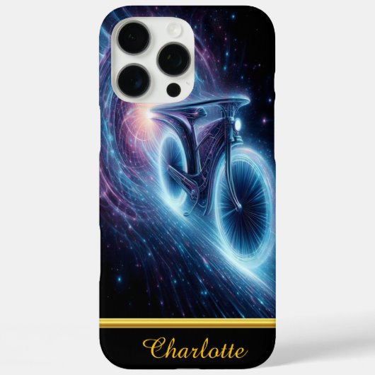 Fahrradrennen durch einen wirbelnden kosmischen Tu Case-Mate iPhone Hülle (Rückseite)