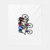 Fahrradrennen Fleecedecke (Vorderseite)