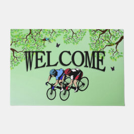 Fahrradrennen Fußmatte