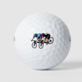 Fahrradrennen Golfball (Vorderseite)