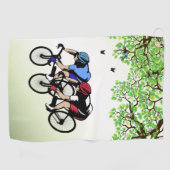 Fahrradrennen Golfhandtuch (Horizontal)