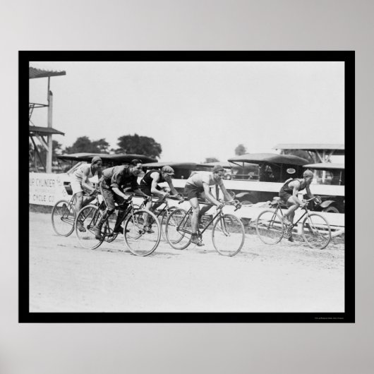 Fahrradrennen in Washington, DC 1925 Poster (Vorne)