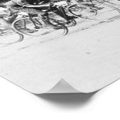 Fahrradrennen in Washington DC Fotograf Poster (Ecke)