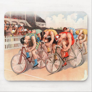Fahrradrennen Mousepad