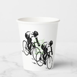 Fahrradrennen  pappbecher