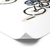 Fahrradrennen Poster (Ecke)