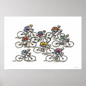 Fahrradrennen Poster (Vorne)