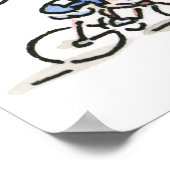 Fahrradrennen Poster (Ecke)