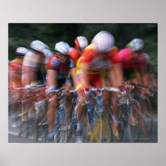 Fahrradrennen Poster (Vorne)