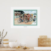 Fahrradrennen Poster (Küche)