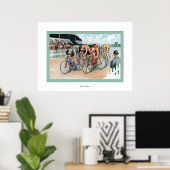 Fahrradrennen Poster (Heimbüro)