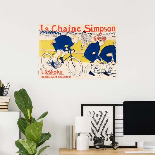 Fahrradrennen Poster (Heimbüro)