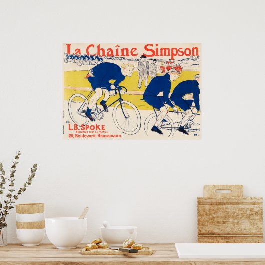 Fahrradrennen Poster (Küche)